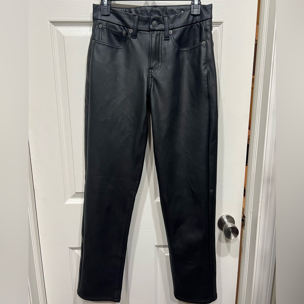 American Eagle 90’s Straight Leather Pants - Size 2
